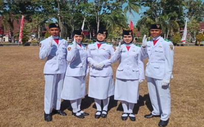 Lima Siswa MAN Tanah Laut Sukses Tuntaskan Tugas sebagai Paskibraka HUT ke-81 Kemerdekaan RI